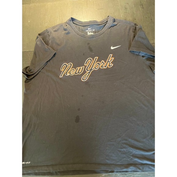 Nike Other - Nike Dri Fit New York‎ Graphic T Shirt XXL Black Cotton Blend Athletic